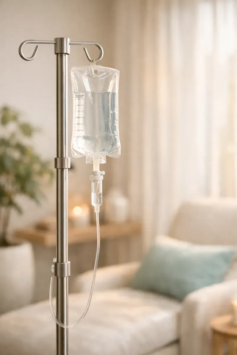 IV hydration therapy room at Gravity One Studio